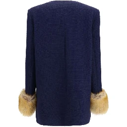 Blue Wool Oves Aries Coat