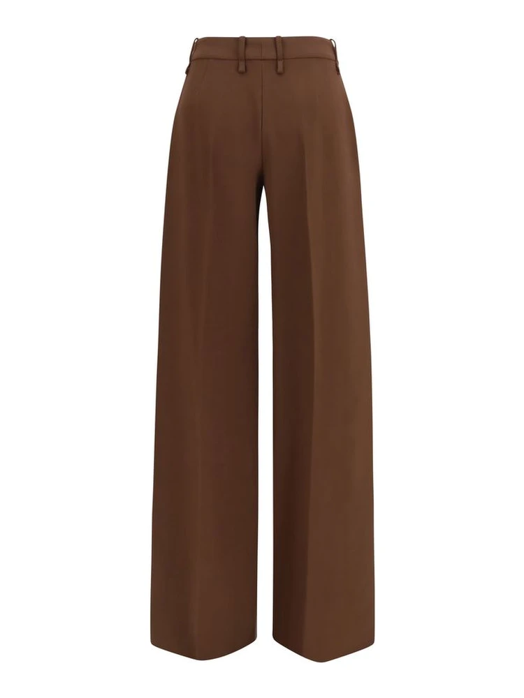 Brown Viscose Flared Pants alternative
