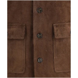 Brown Calf Leather Bos Taurus Bomber