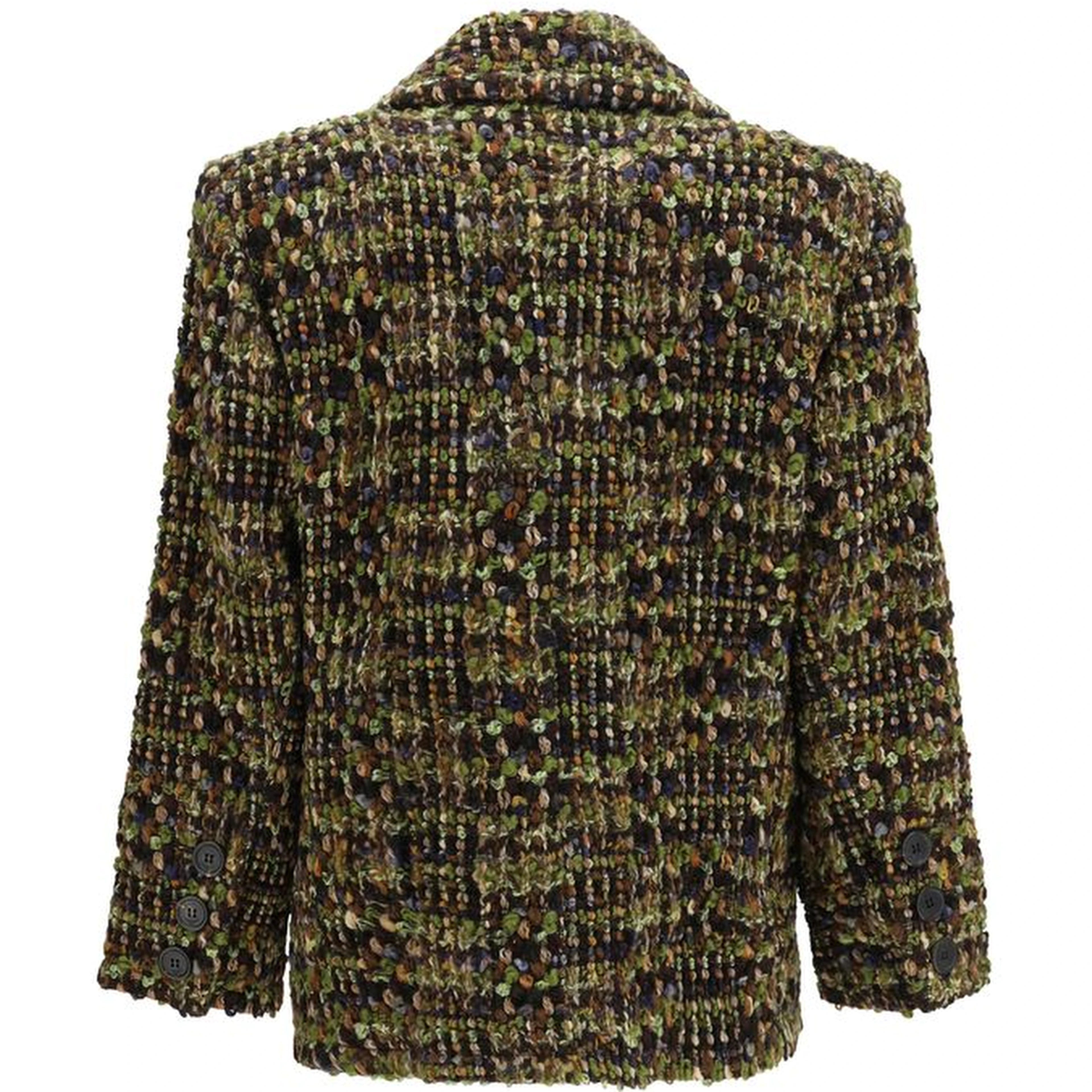 Multicolor Wool Oves Aries Full-Length Jacket