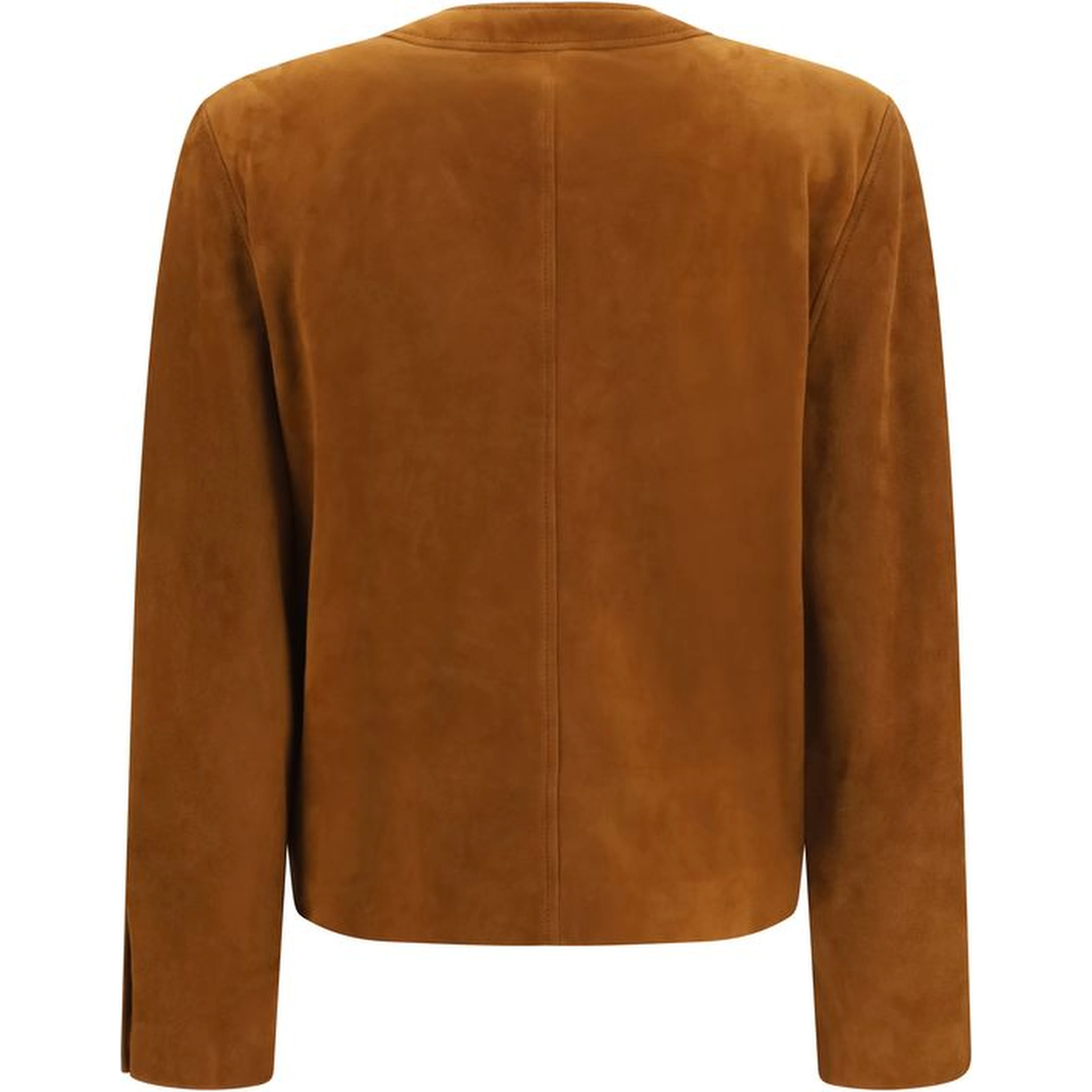 Brown Lamb Ovis Aries Aries Full-Length Jacket
