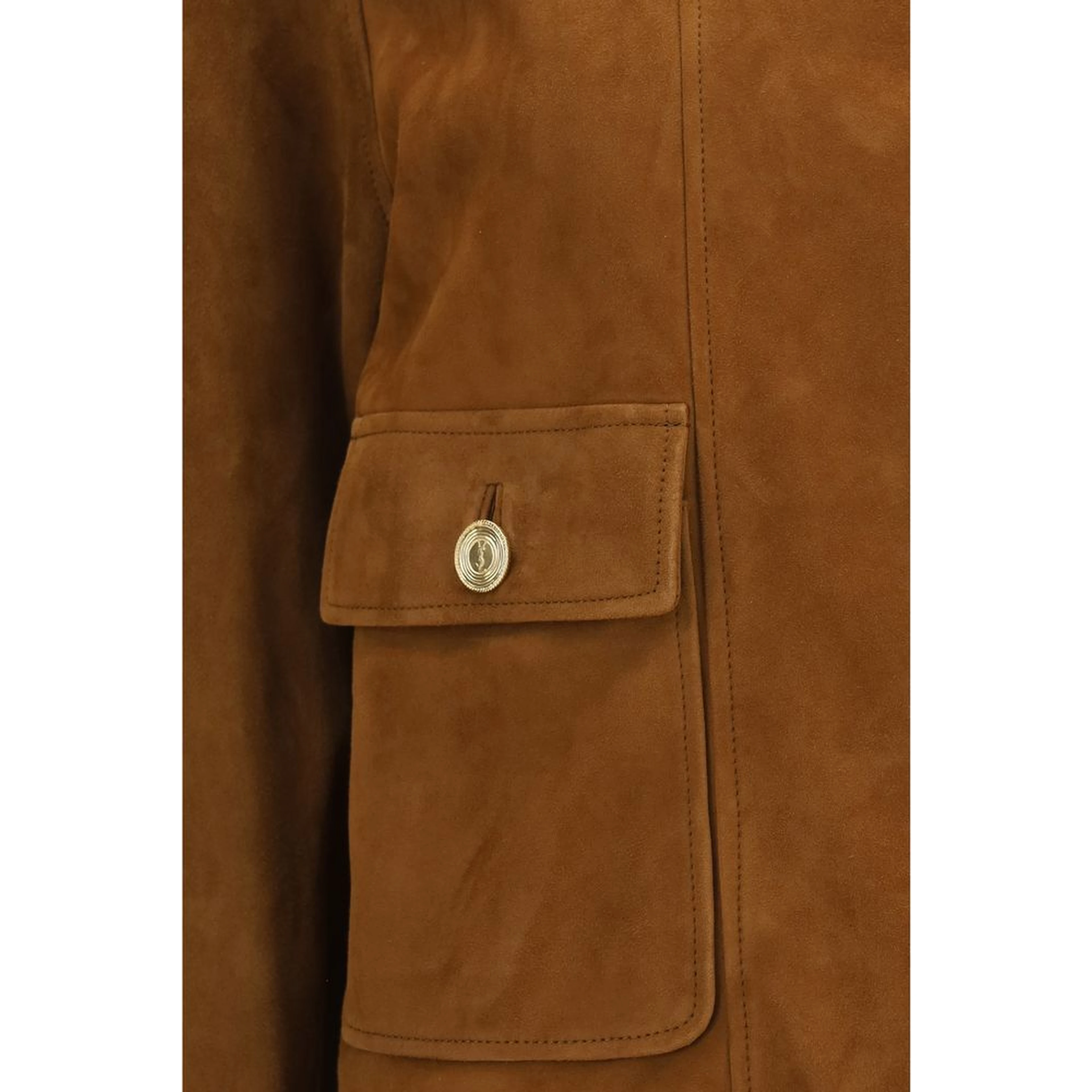 Brown Lamb Ovis Aries Aries Full-Length Jacket
