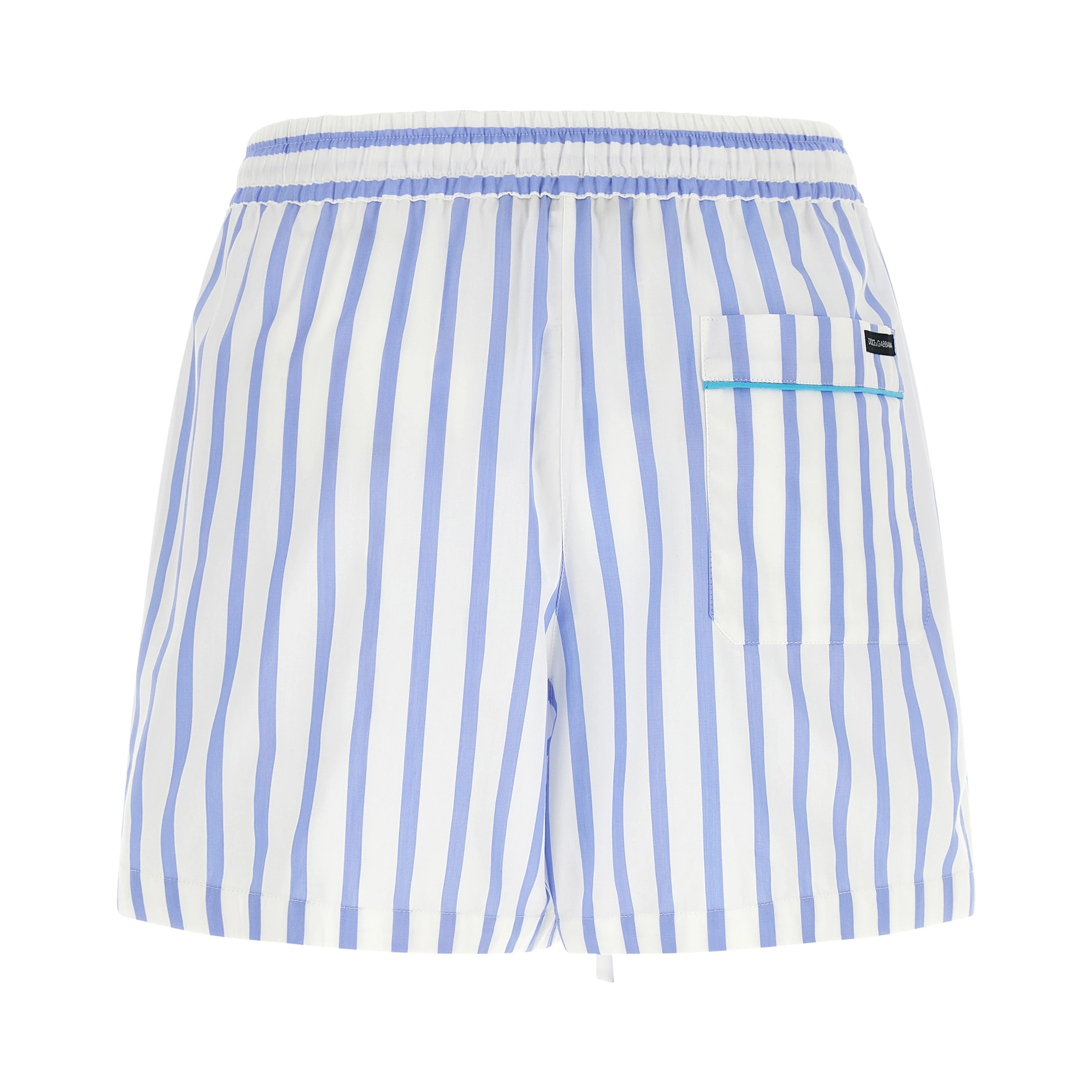 Blue Cotton Bermuda Shorts