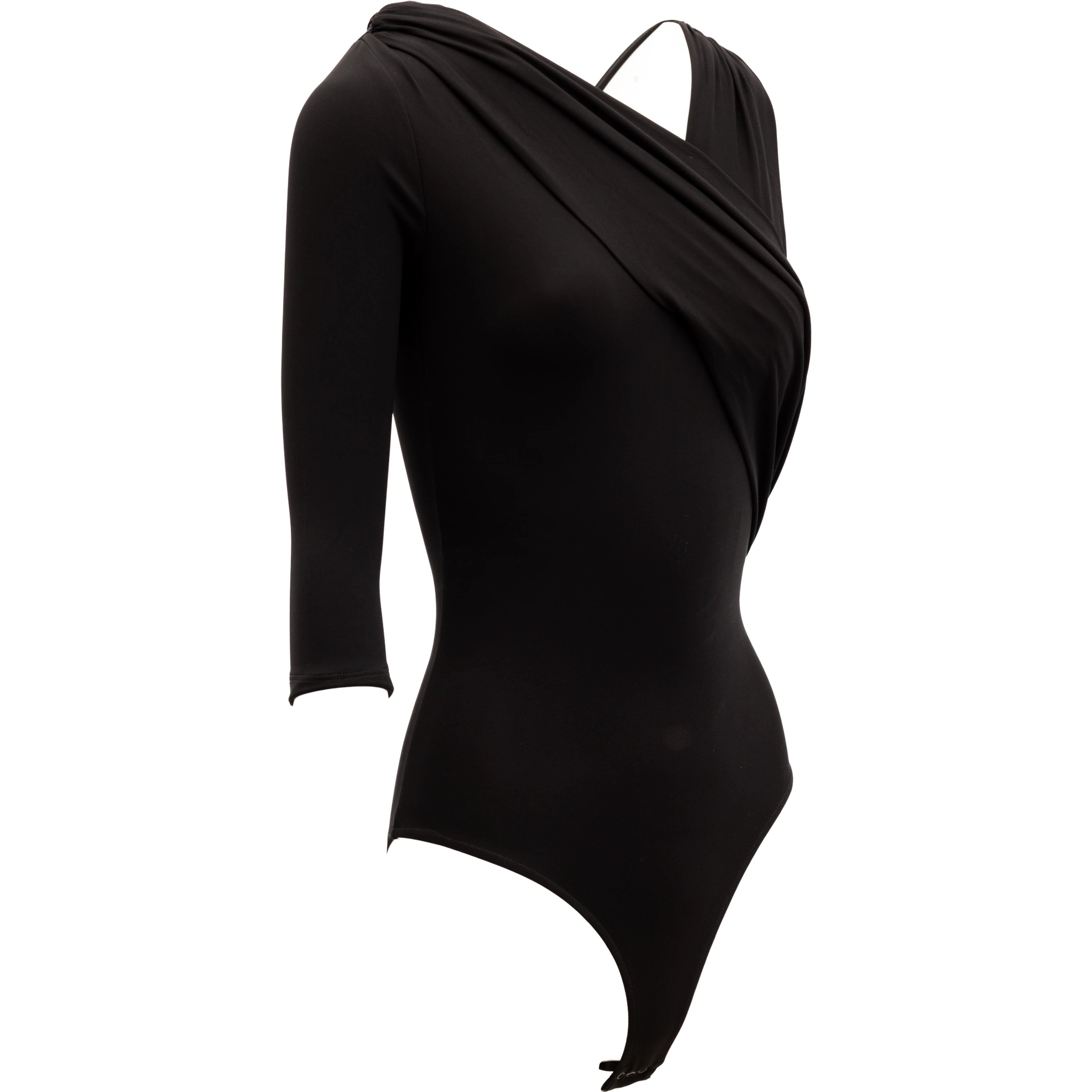 Black Women Viscose Bodysuit