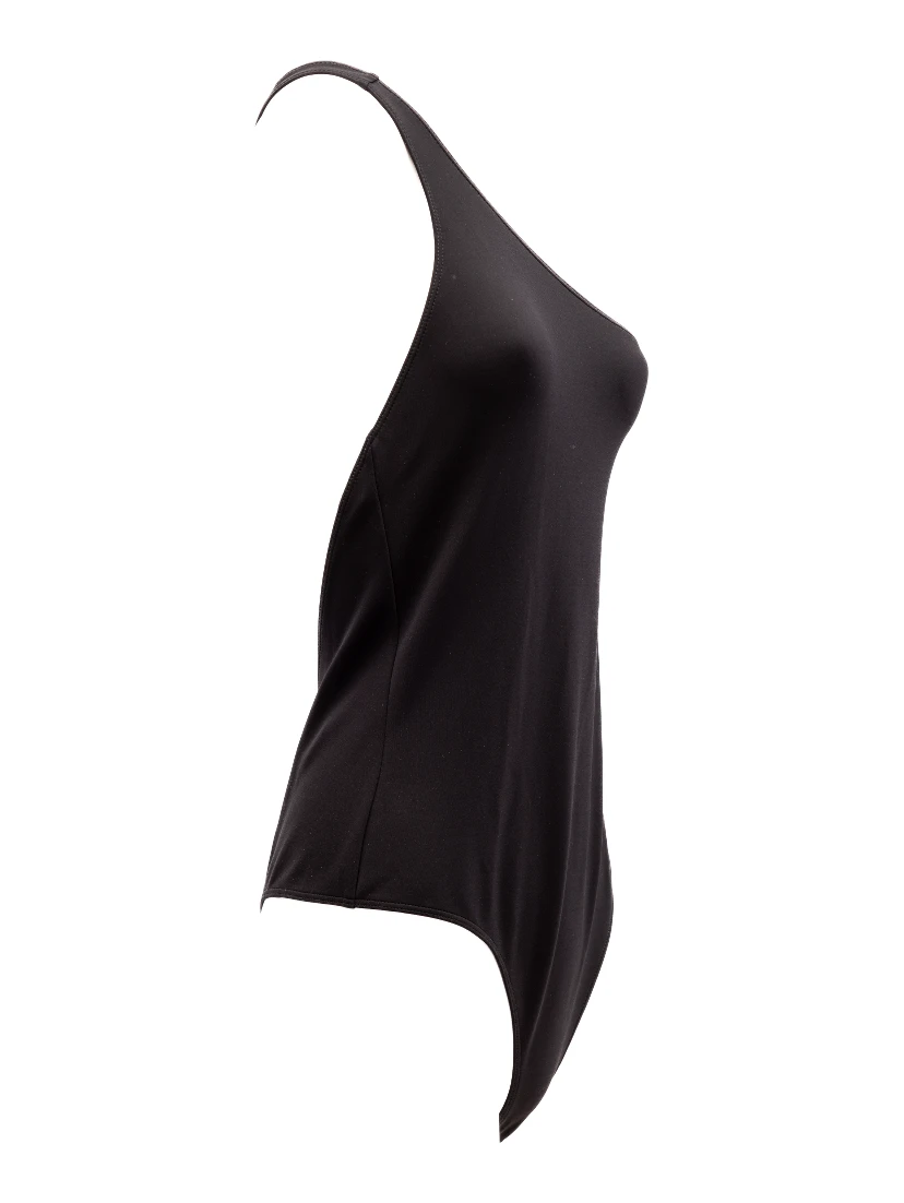 Black Women Polyamide Bodysuit