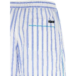 Blue Cotton Bermuda Shorts