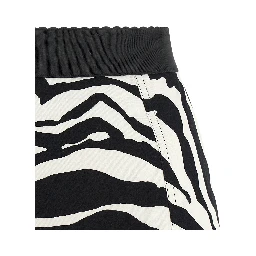 Bicolor Cotton Bermuda Shorts