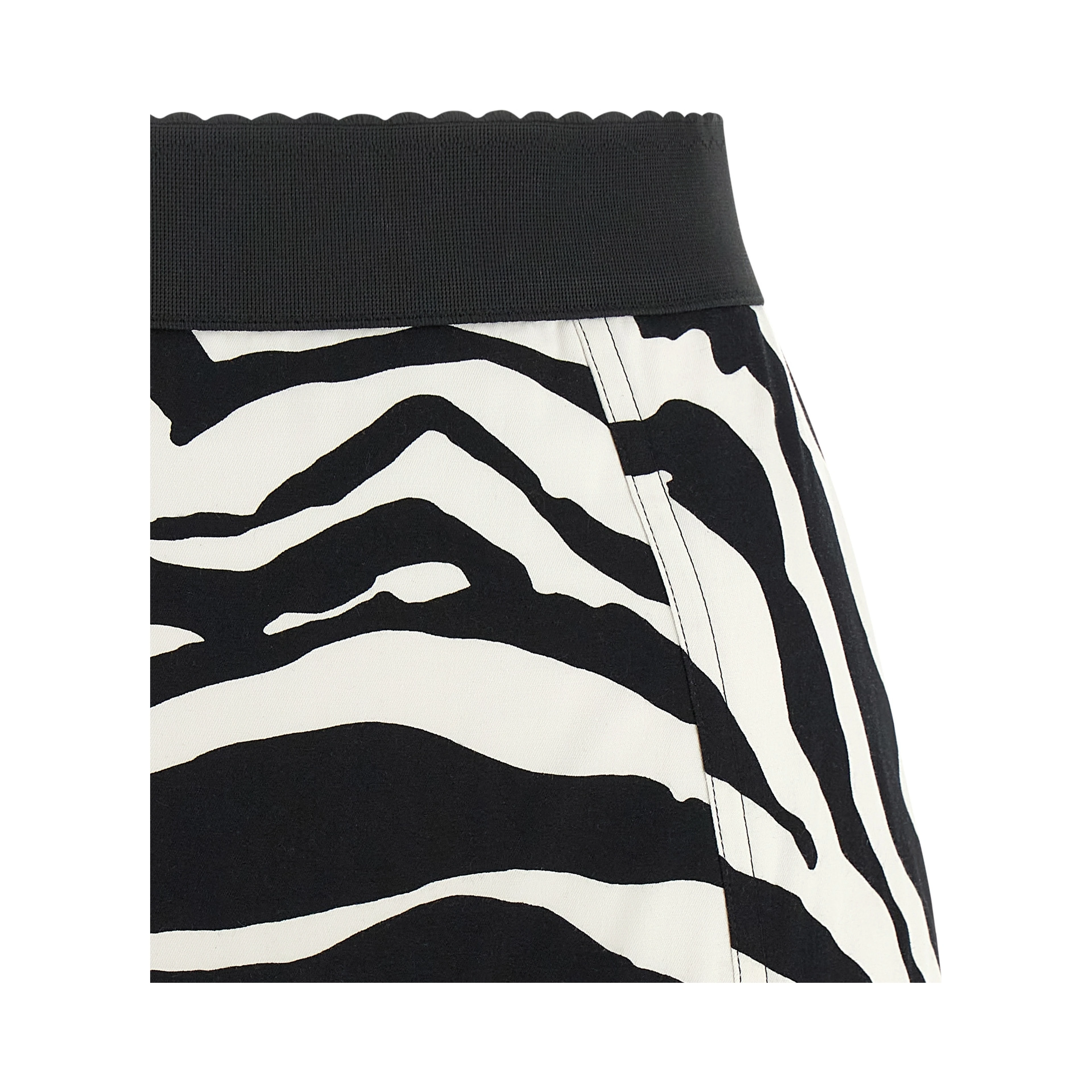 Bicolor Cotton Bermuda Shorts