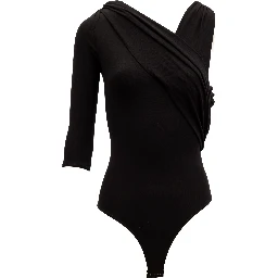 Black Women Viscose Bodysuit