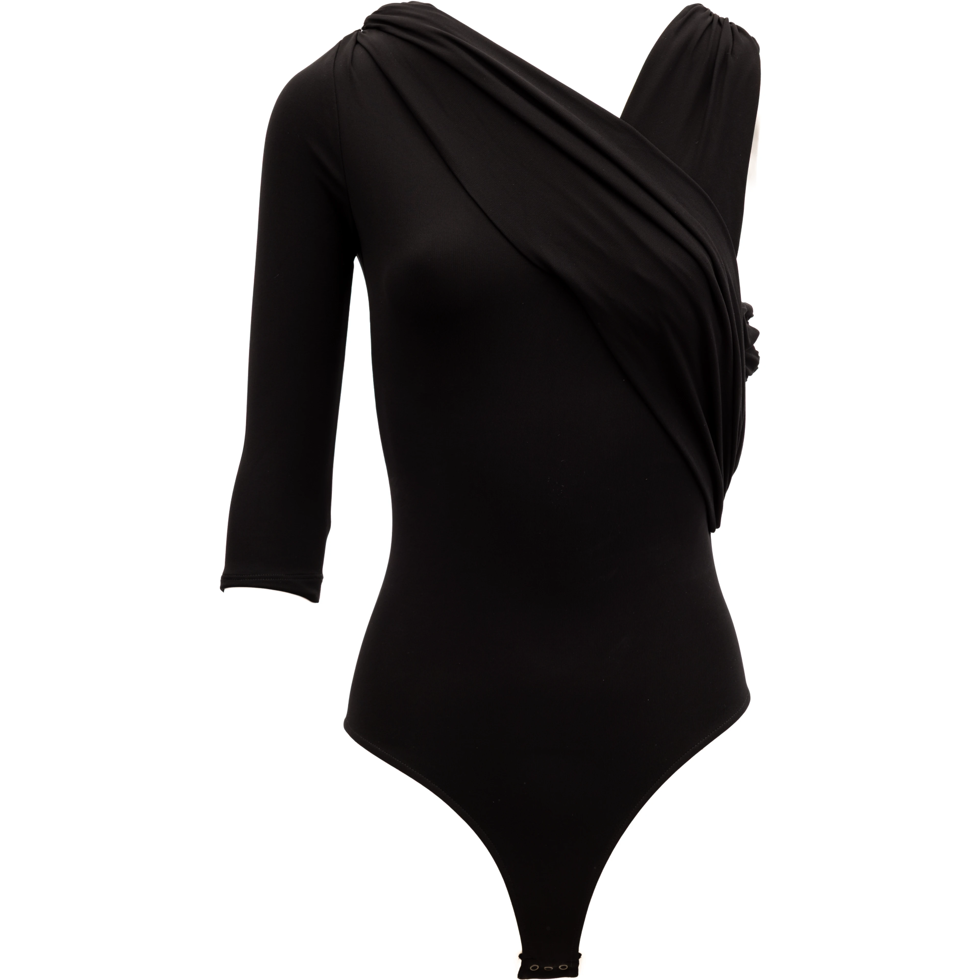 Black Women Viscose Bodysuit