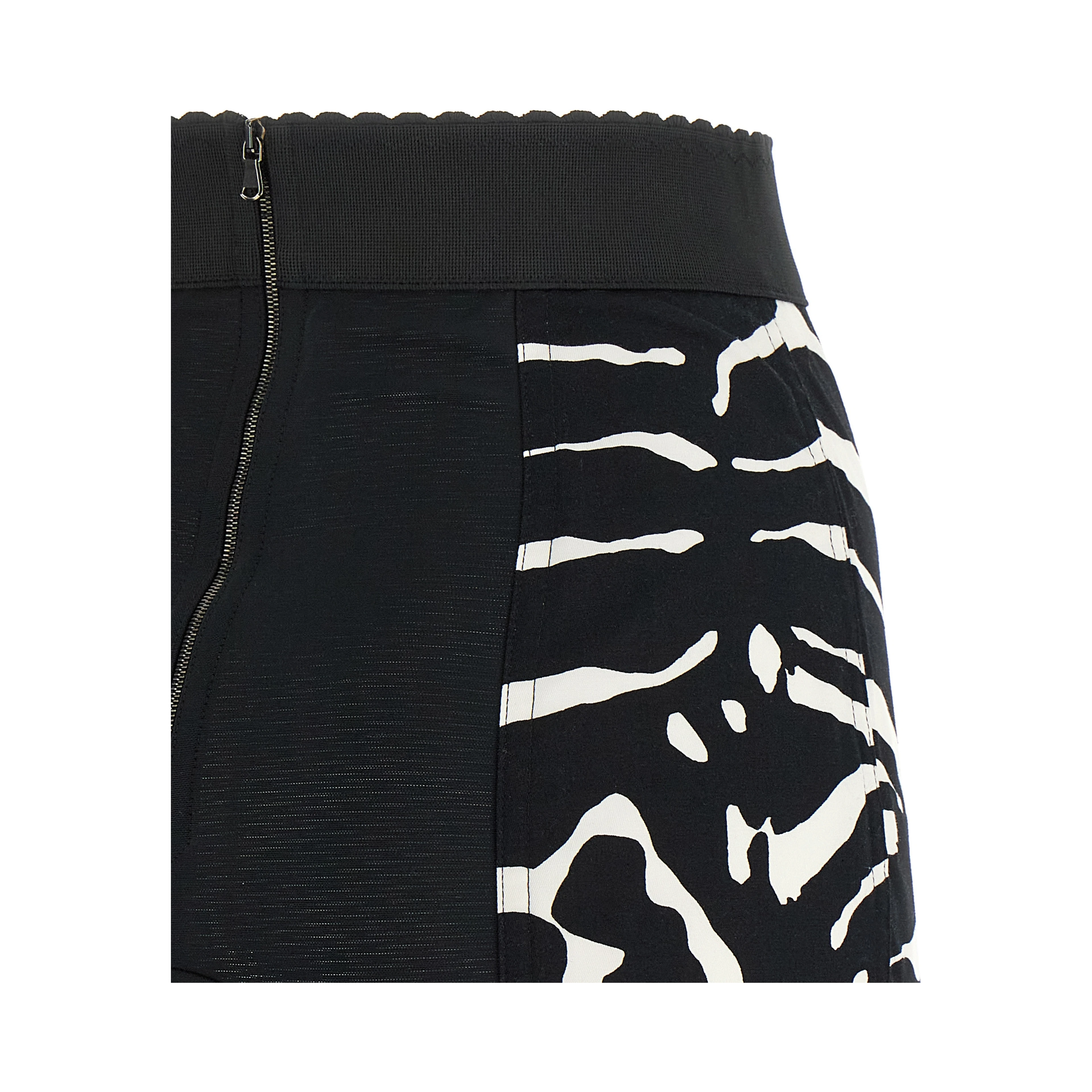 Bicolor Cotton Bermuda Shorts