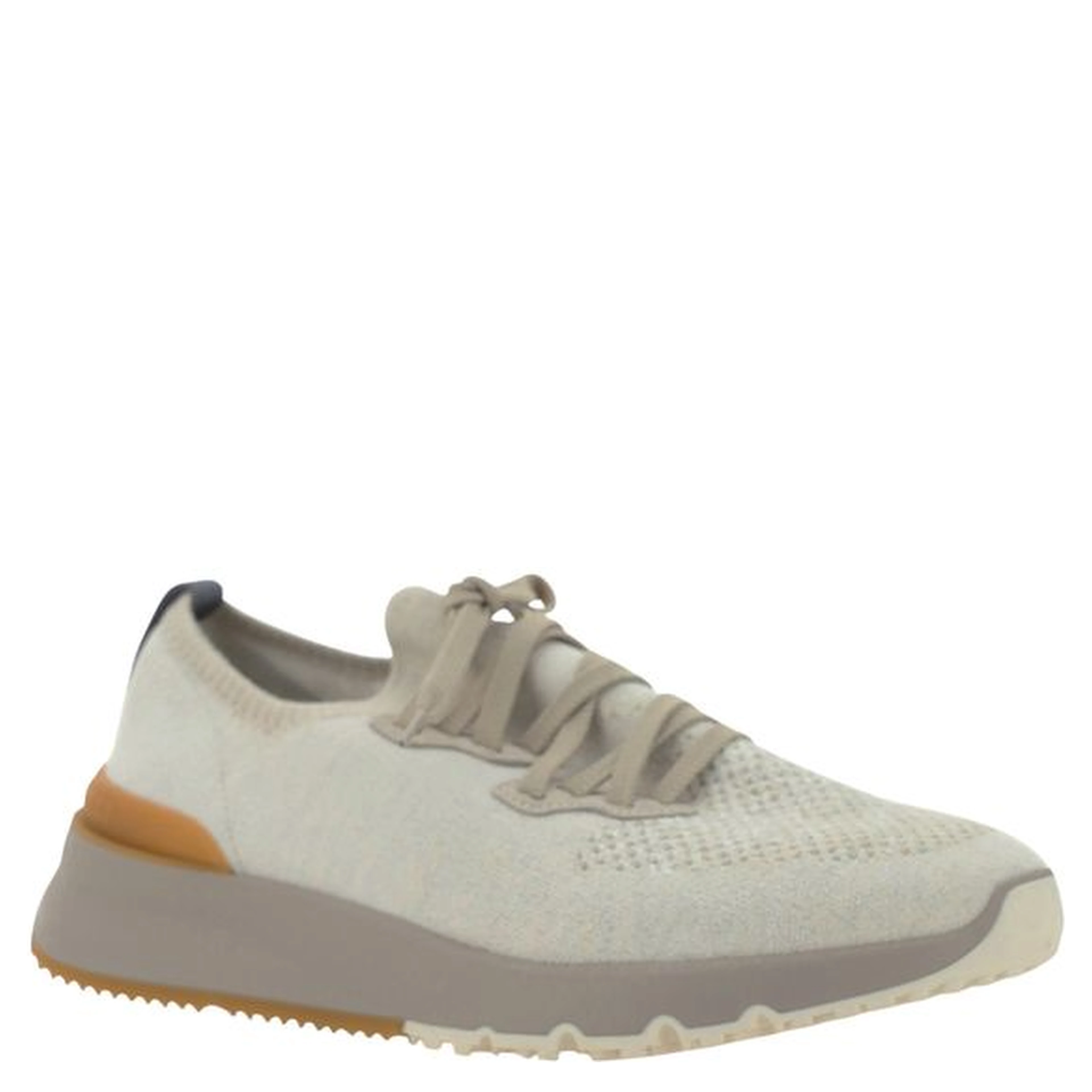 White Cotton Athletic Sneakers