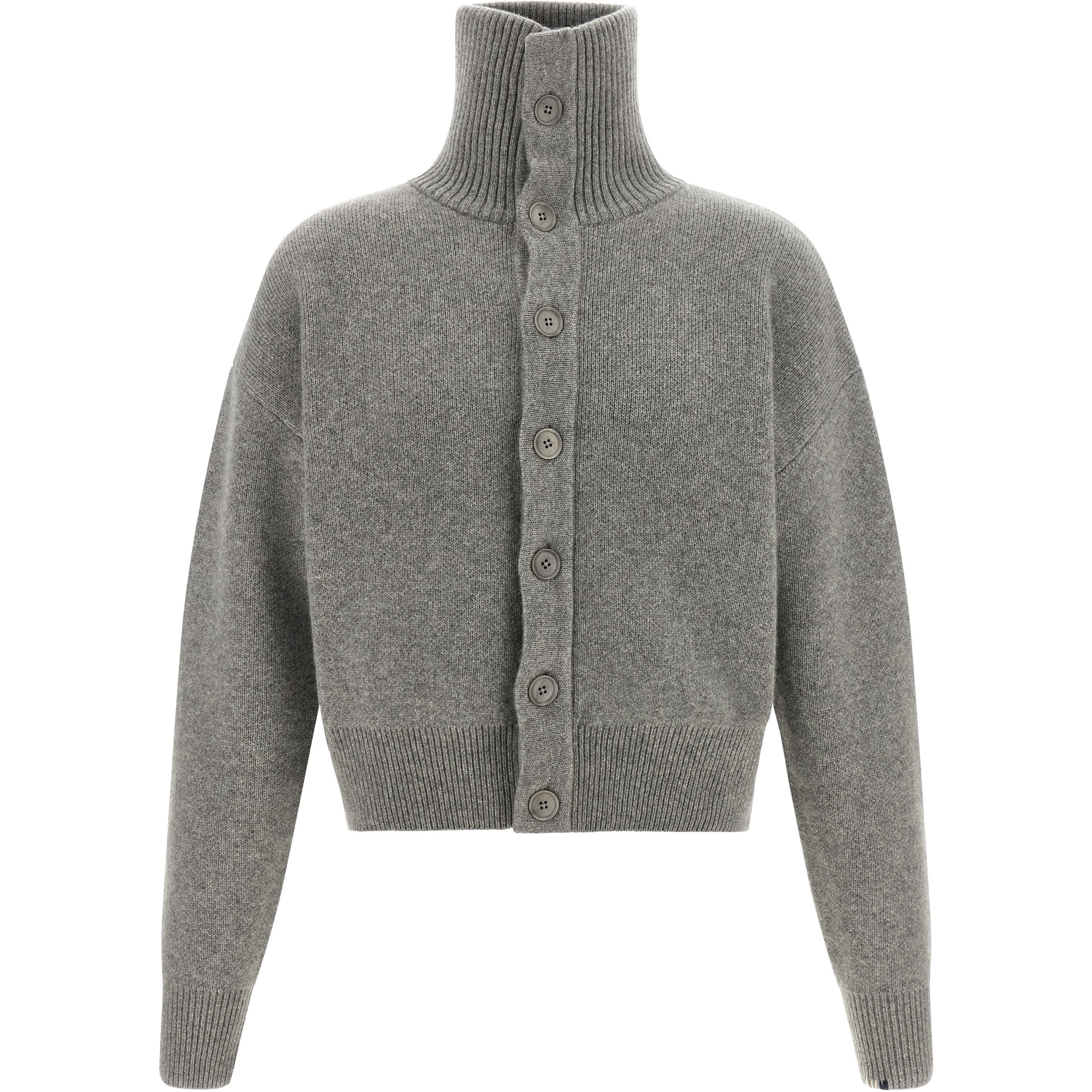 Gray Cashmere Cardigan