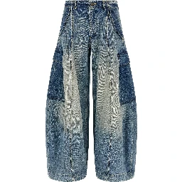 Blue Cotton Jeans Denim