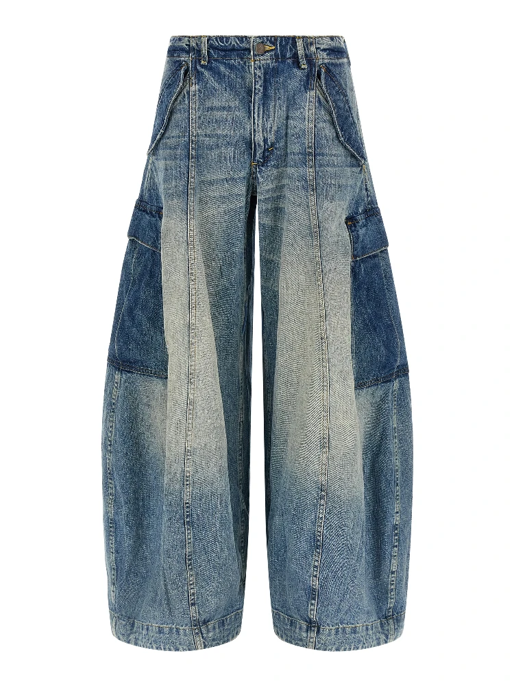 Blue Cotton Jeans Denim