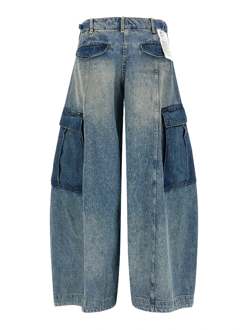 Blue Cotton Jeans Denim