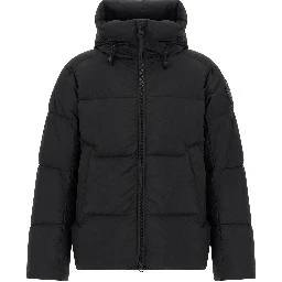 Black Polyamide Full-Length Jacket