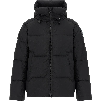 Black Polyamide Full-Length Jacket