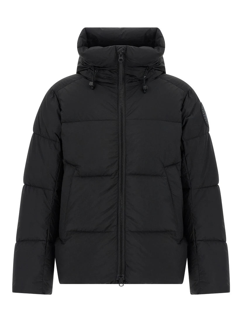 Black Polyamide Full-Length Jacket