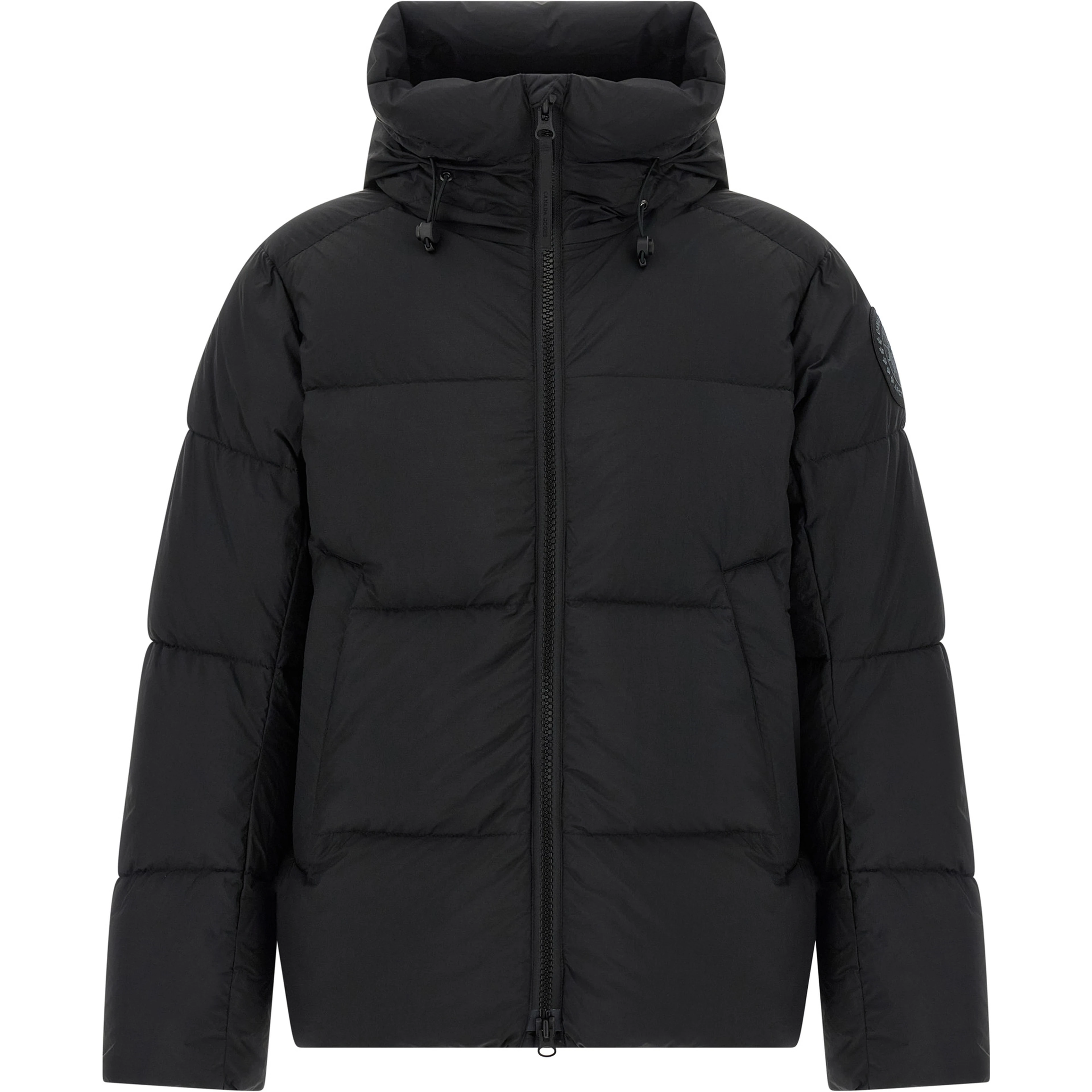 Black Polyamide Full-Length Jacket