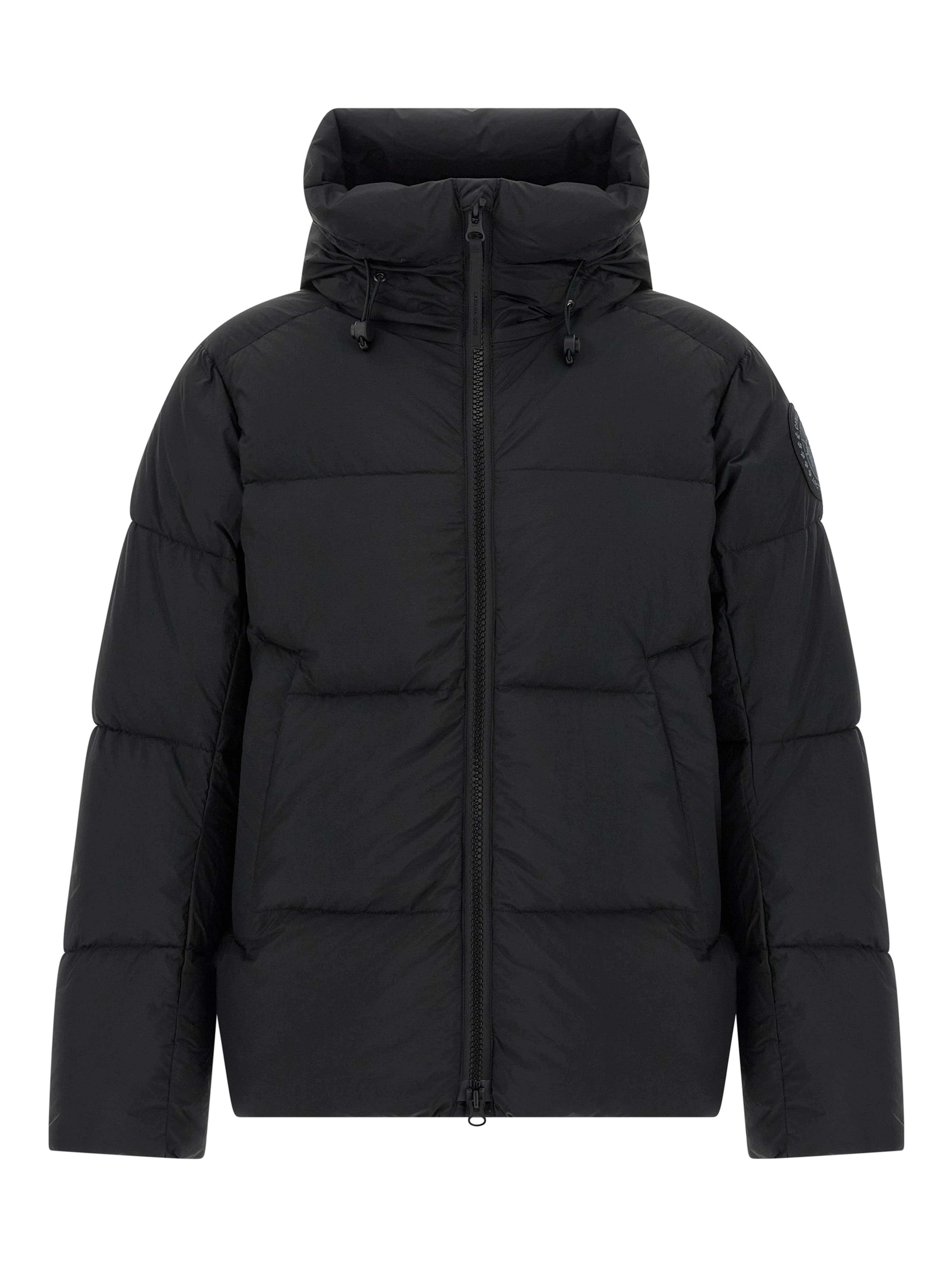 Black Polyamide Full-Length Jacket