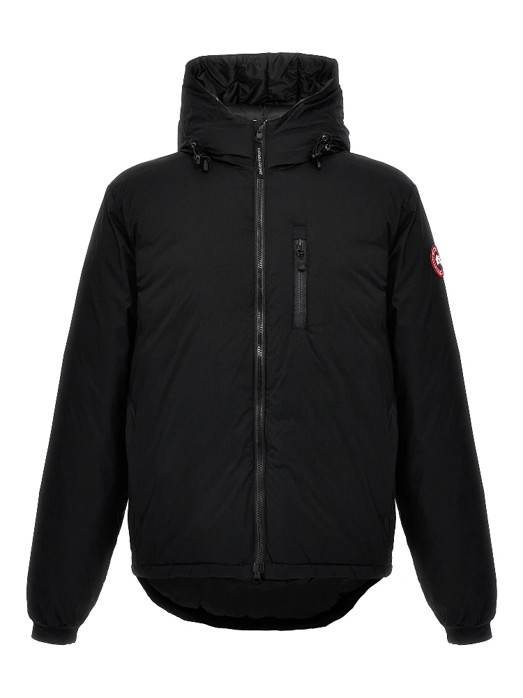 Black Polyester Shell Jacket