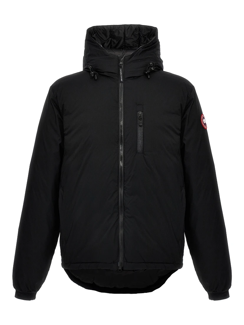 Black Polyester Shell Jacket