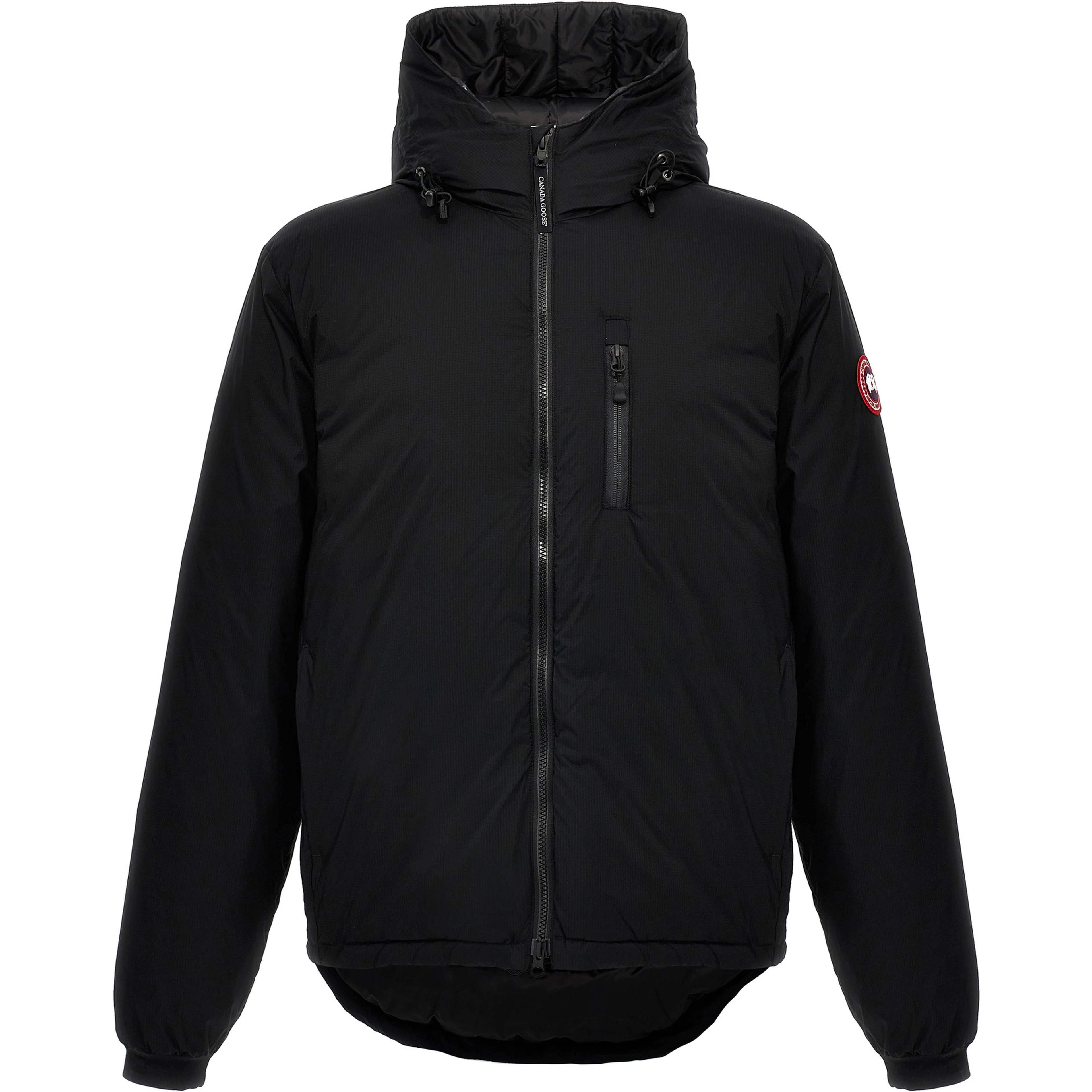 Black Polyester Shell Jacket
