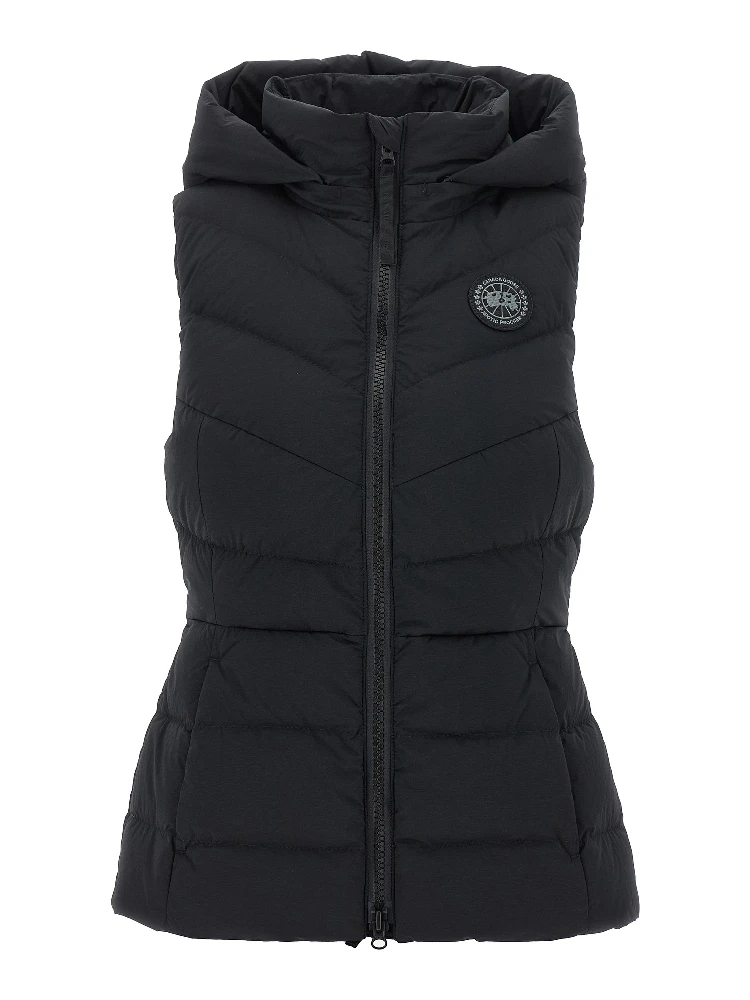 Black Polyamide Sleeveless Jacket