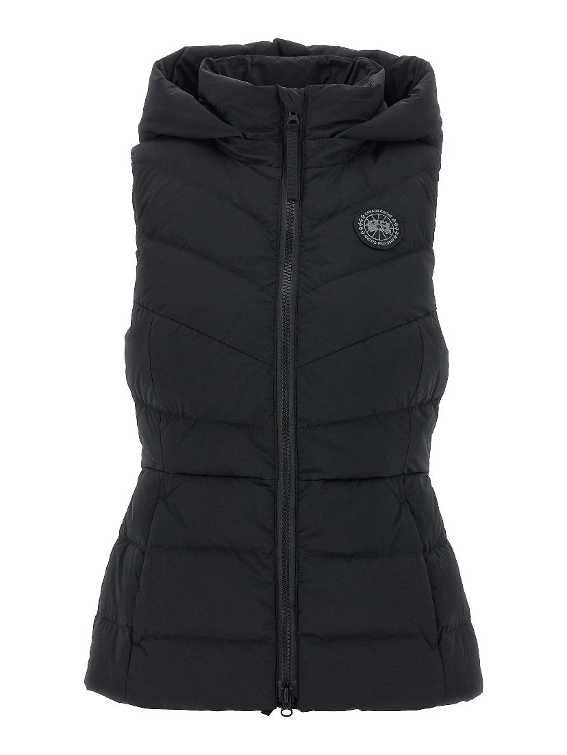 Black Polyamide Sleeveless Jacket