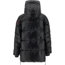 Black Polyamide Full-Length Jacket