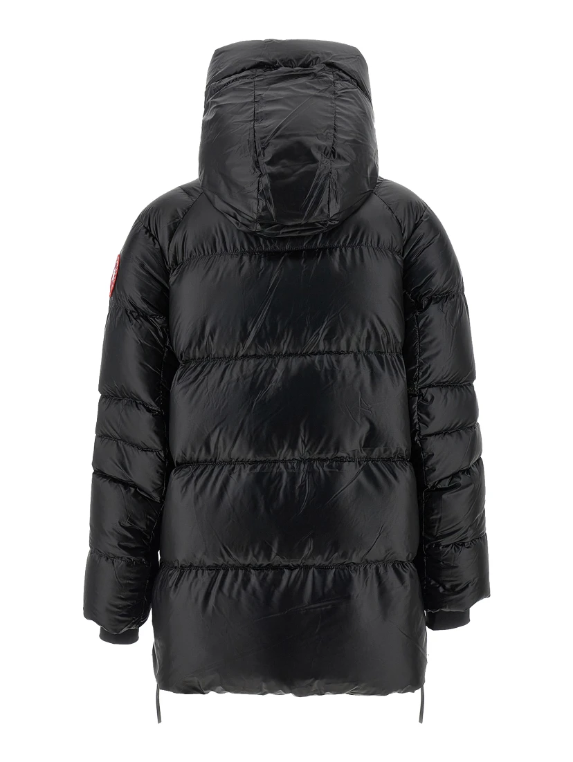 Black Polyamide Full-Length Jacket