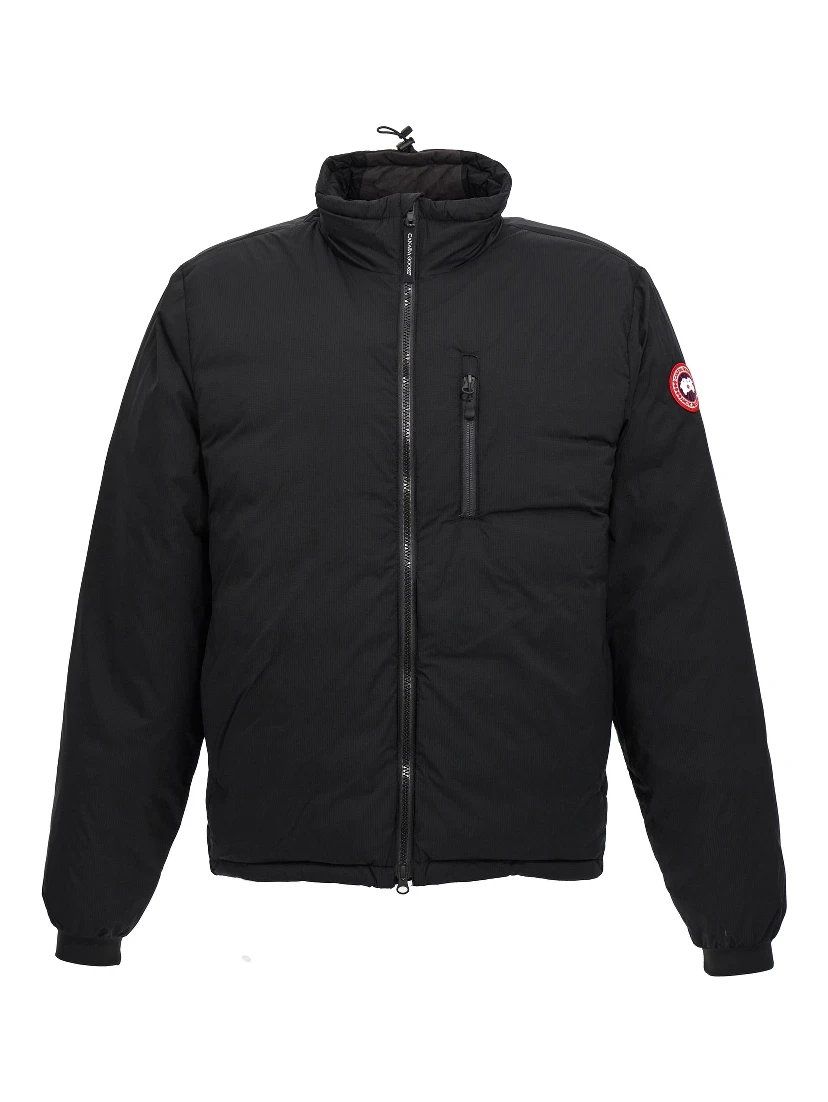 Black Polyester Shell Jacket