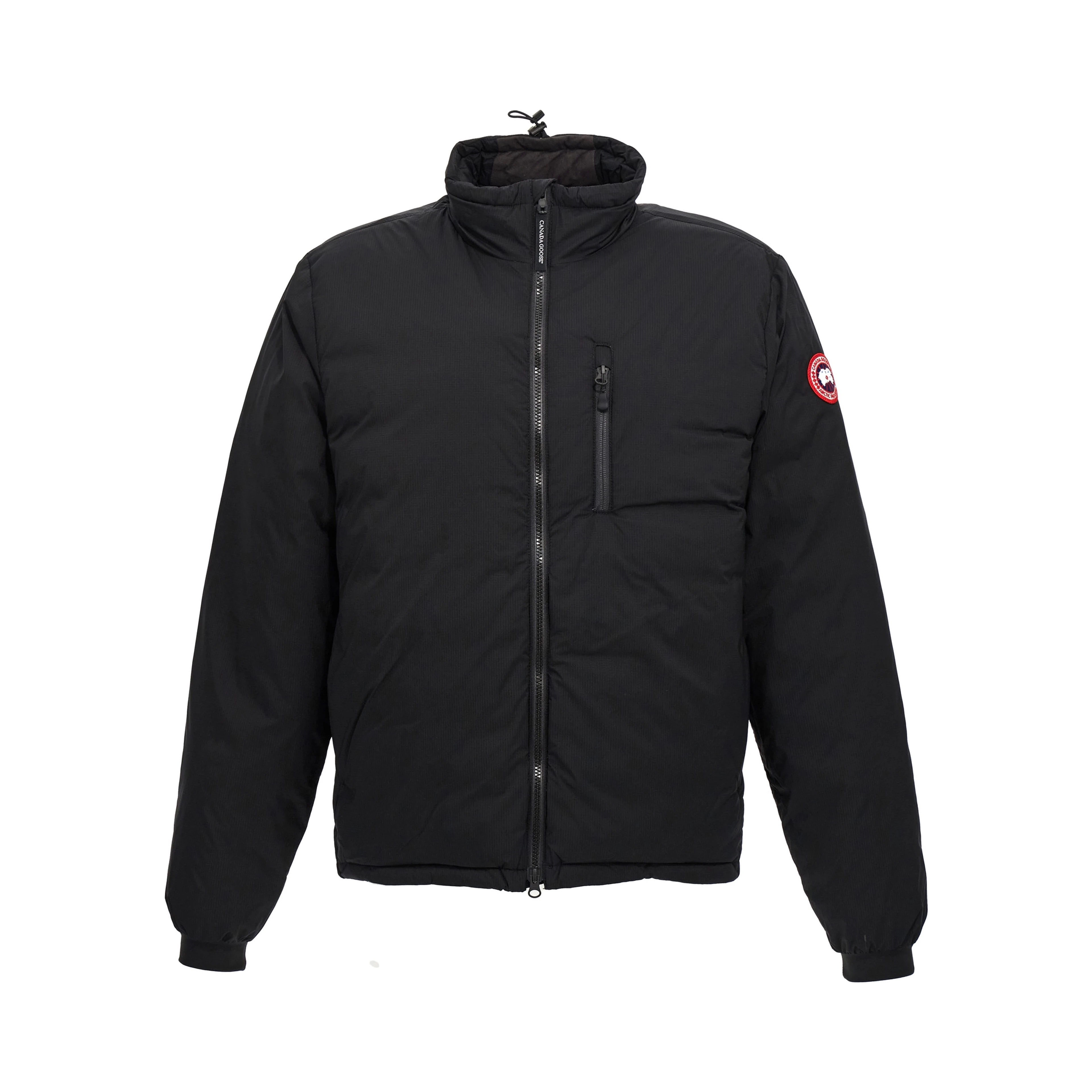 Black Polyester Shell Jacket