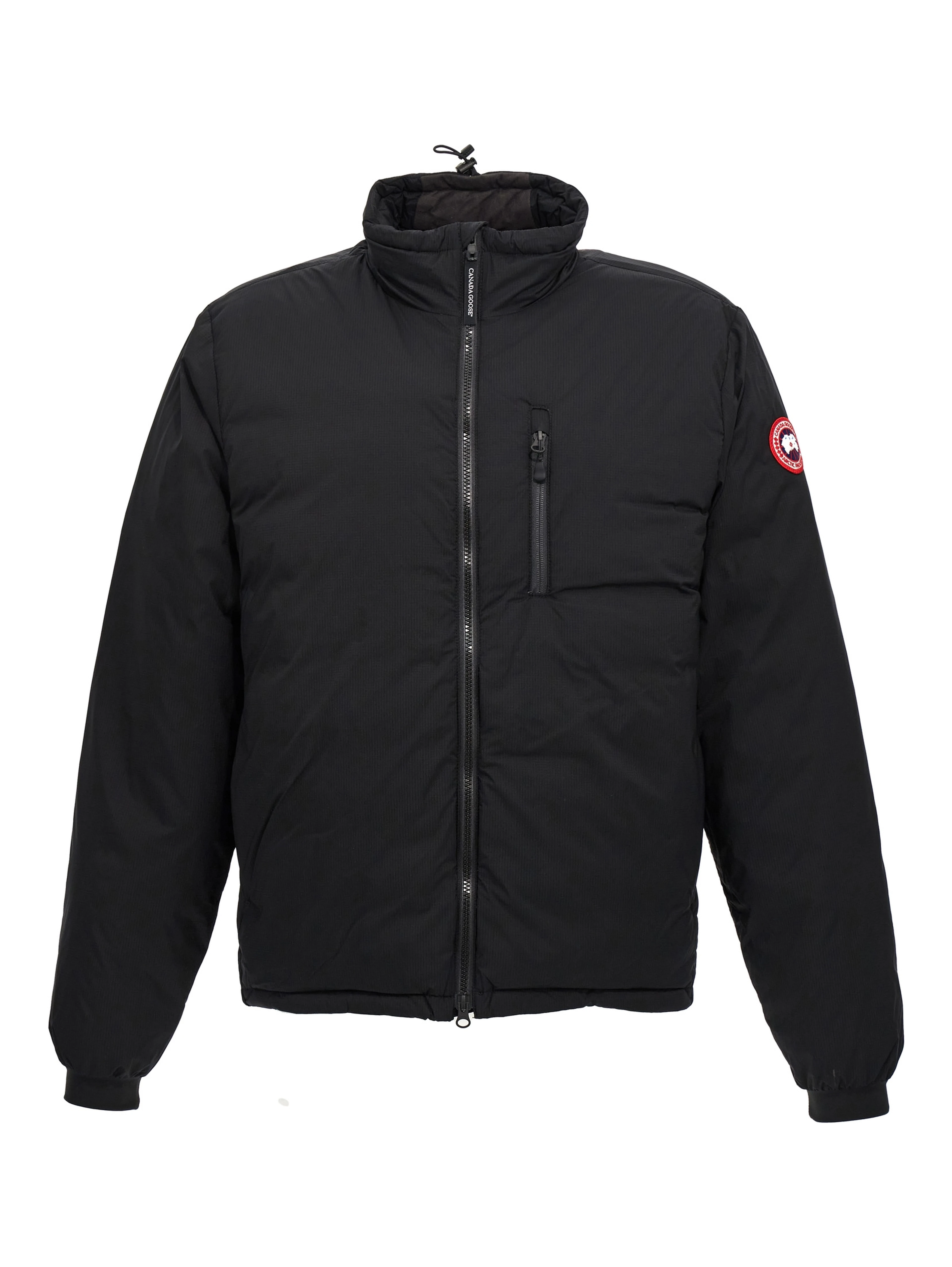 Black Polyester Shell Jacket