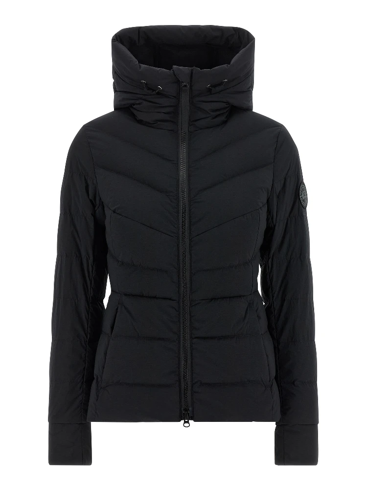 Black Polyamide Full-Length Jacket