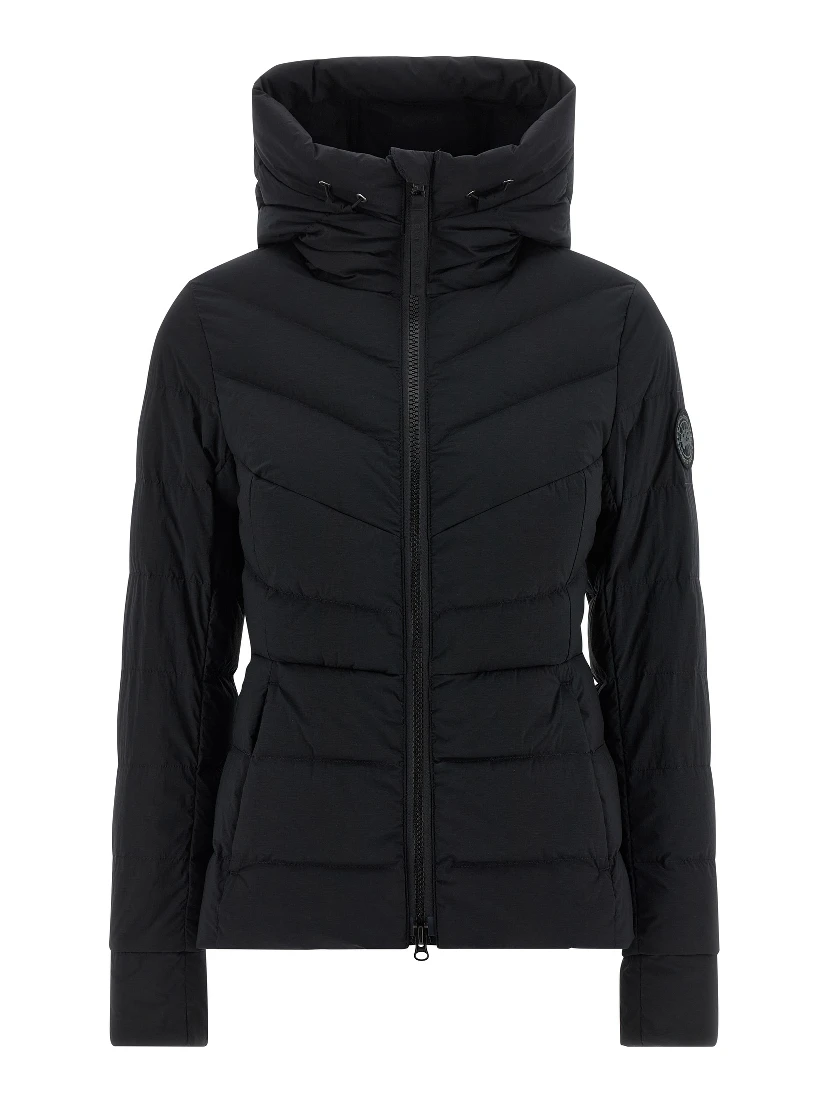 Black Polyamide Full-Length Jacket