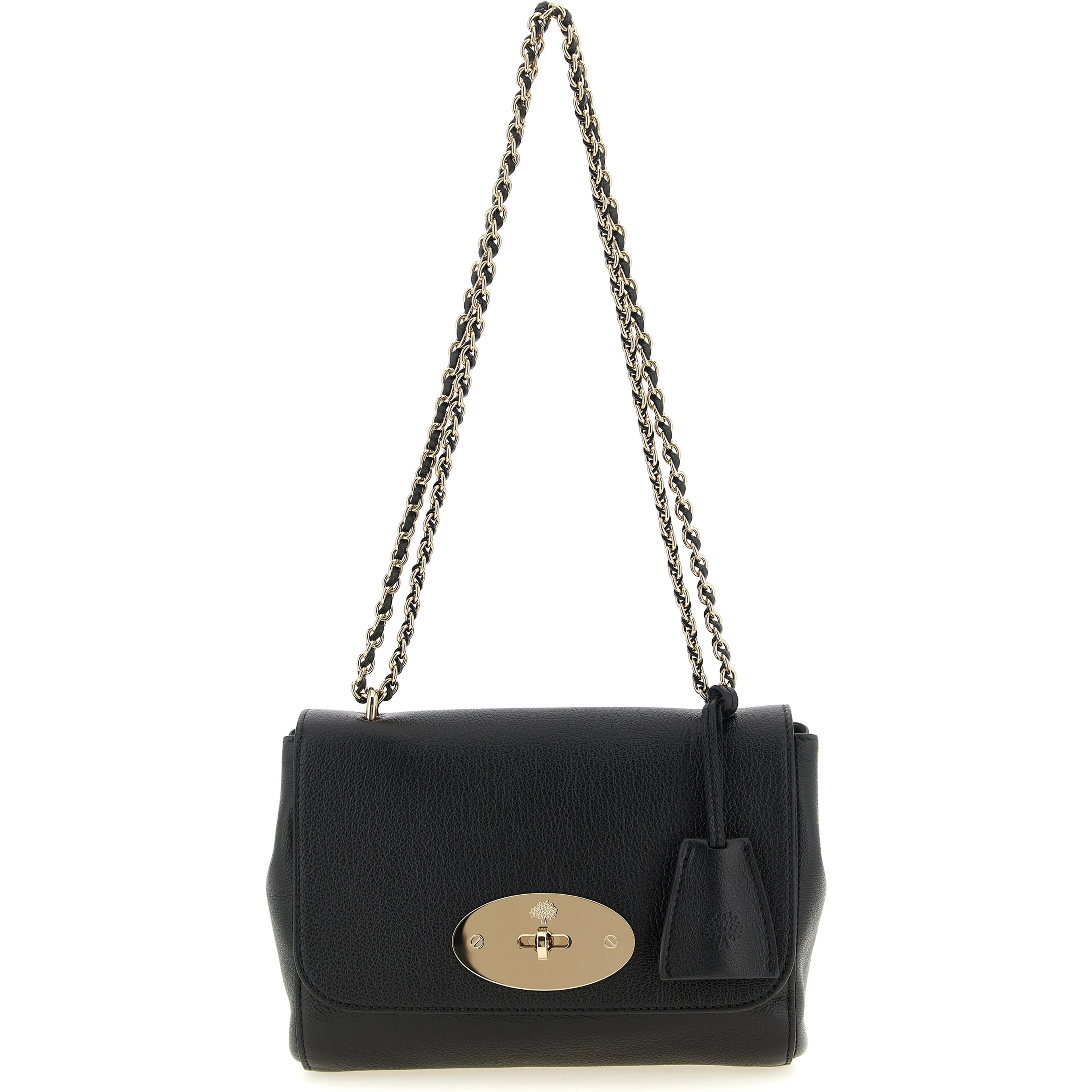 Black Goatskin Crossbody Bag