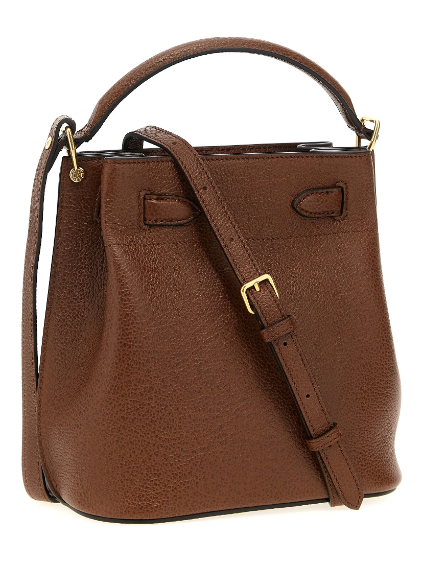 Brown Calfskin Crossbody Bag