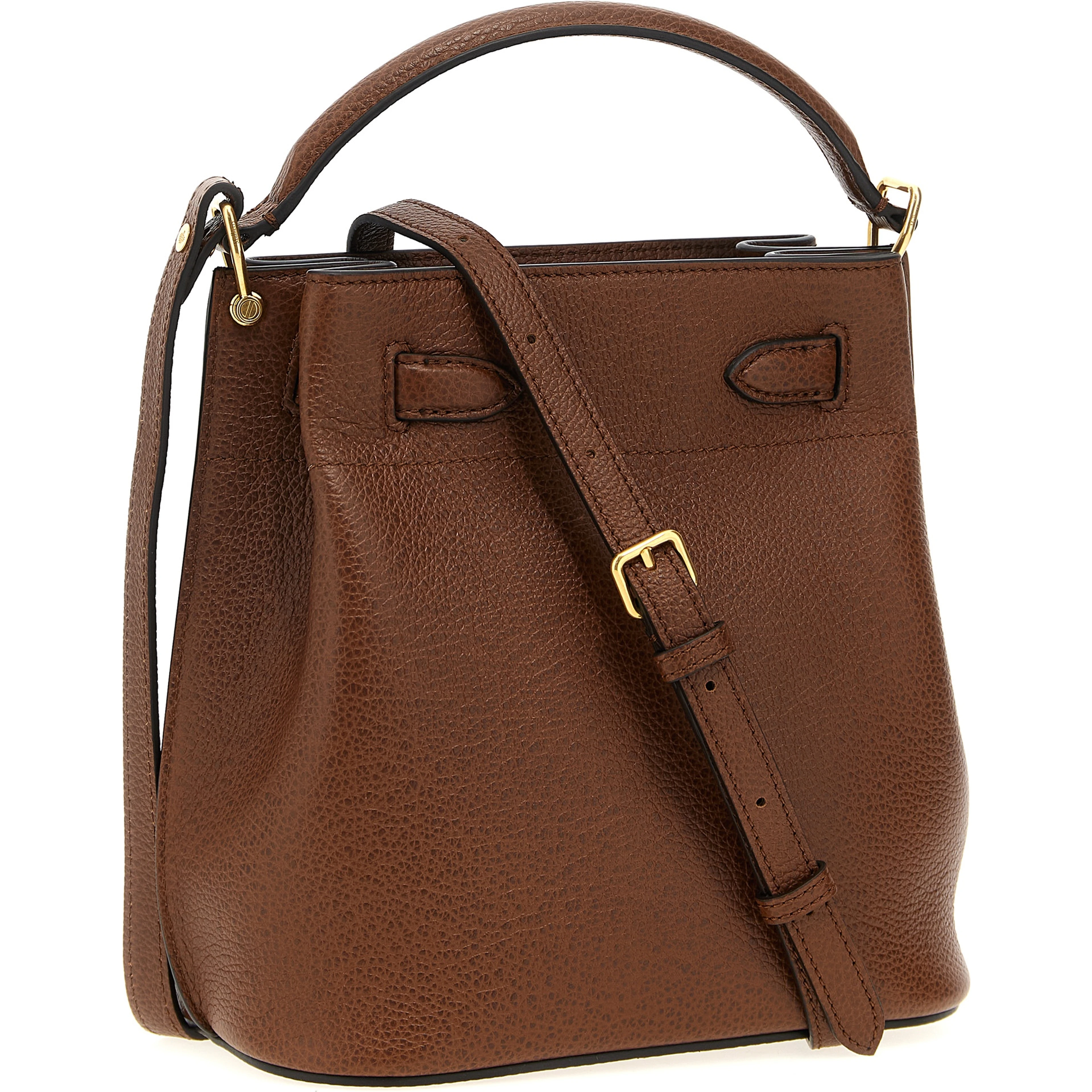 Brown Calfskin Crossbody Bag