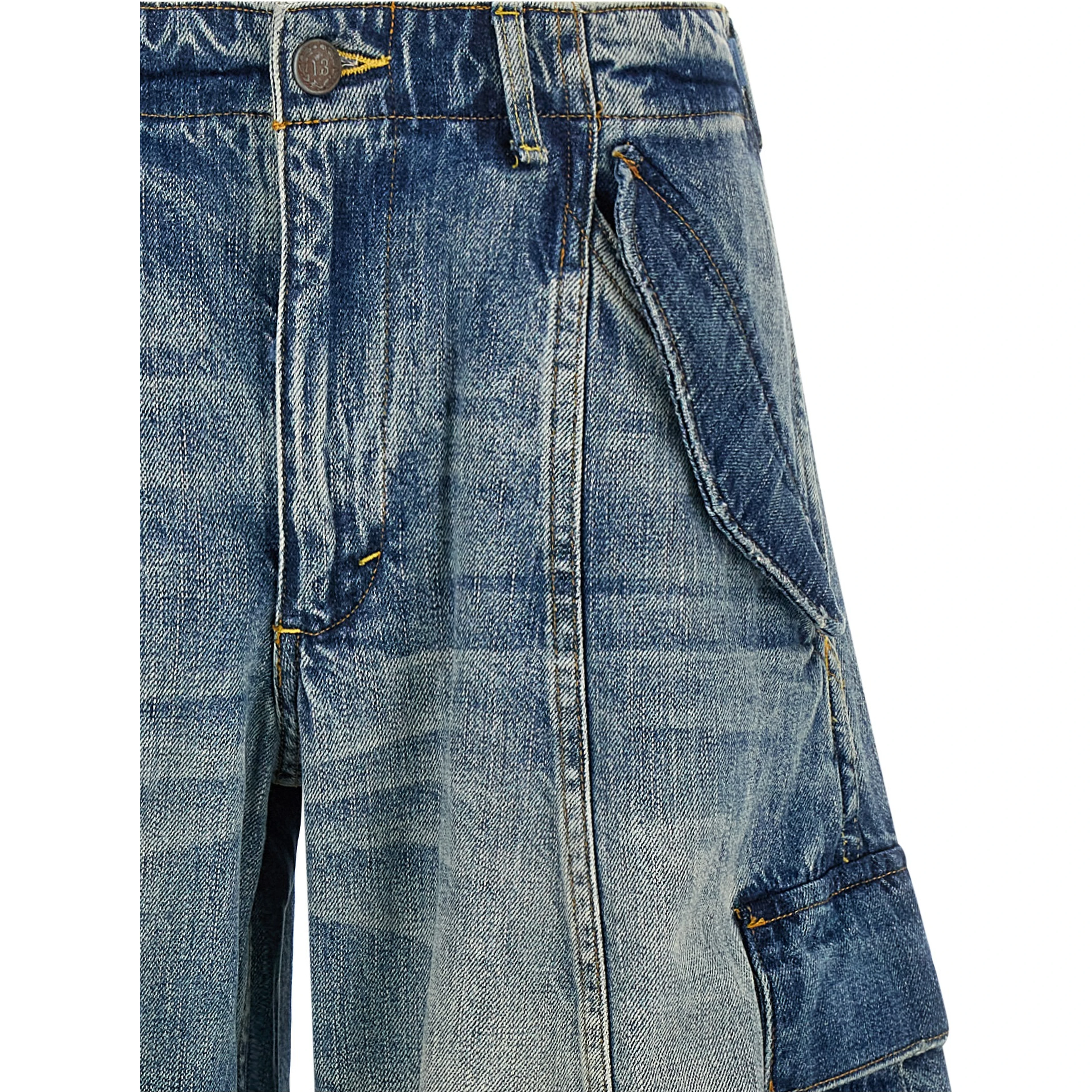 Blue Cotton Jeans Denim