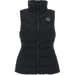Black Polyamide Sleeveless Jacket