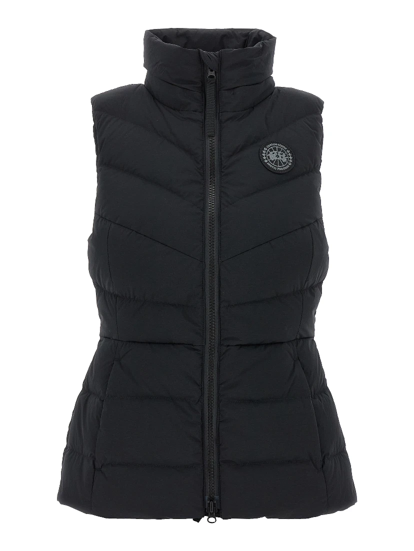 Black Polyamide Sleeveless Jacket