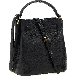 Black Calfskin Crossbody Bag