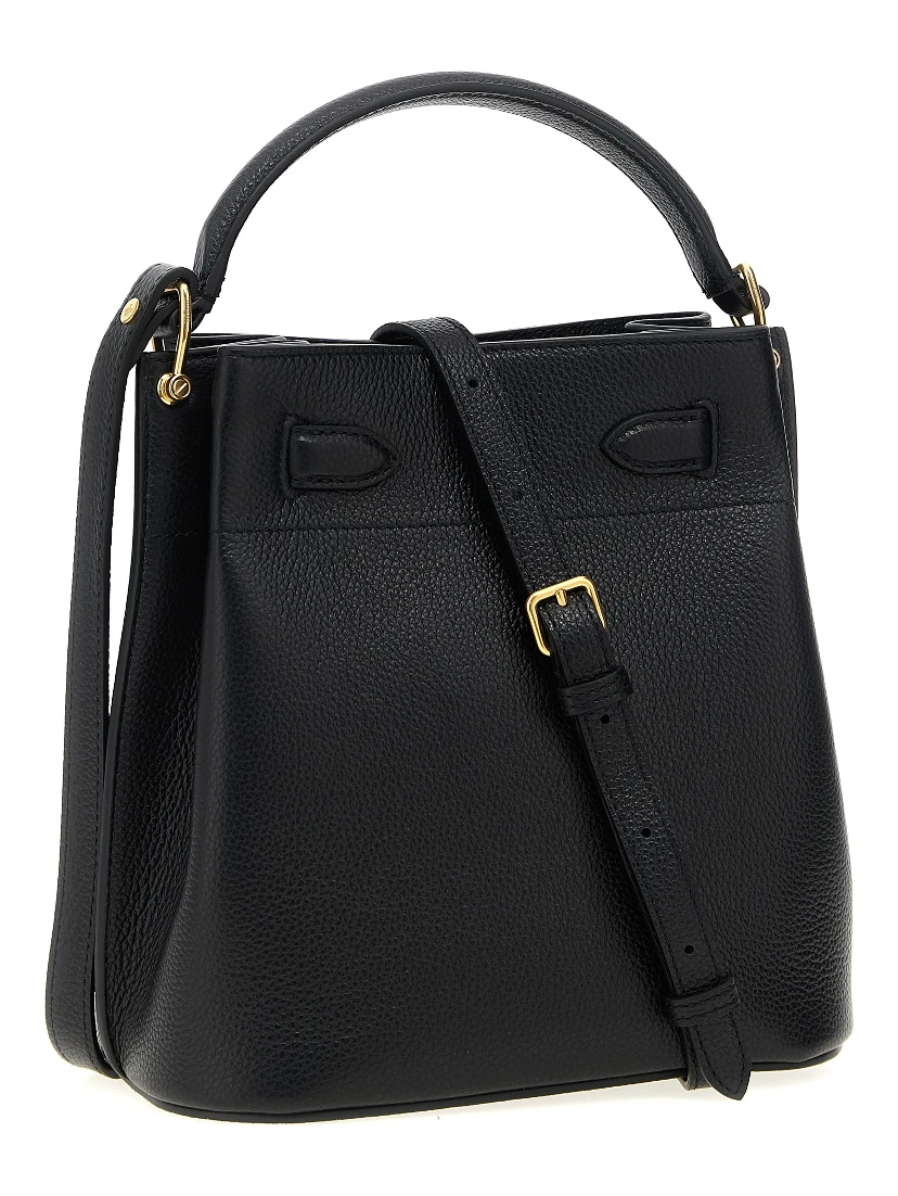 Black Calfskin Crossbody Bag