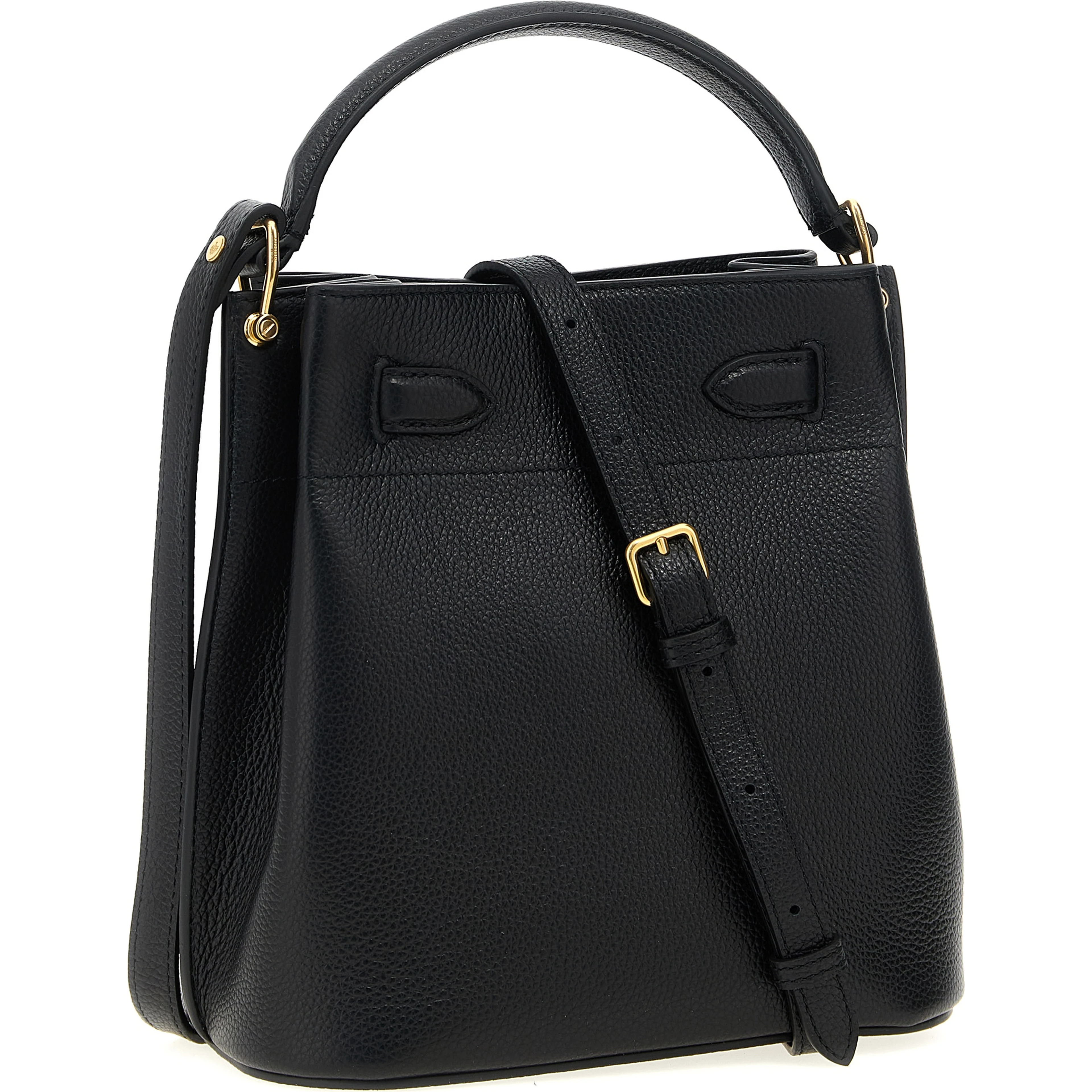 Black Calfskin Crossbody Bag
