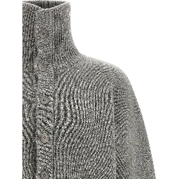 Gray Cashmere Cardigan