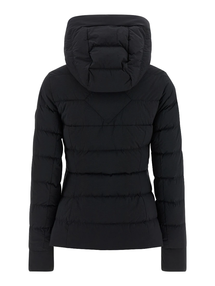 Black Polyamide Full-Length Jacket