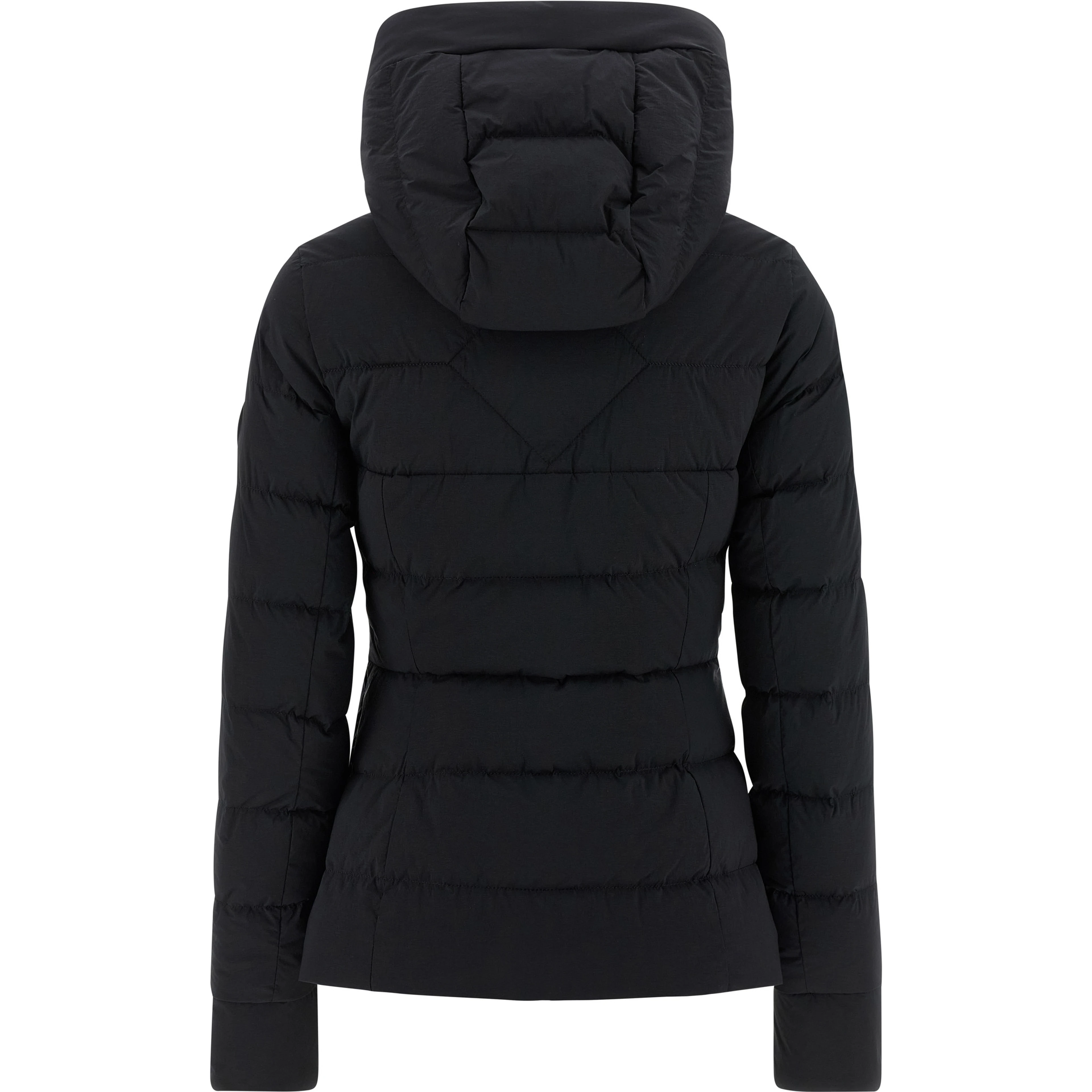 Black Polyamide Full-Length Jacket