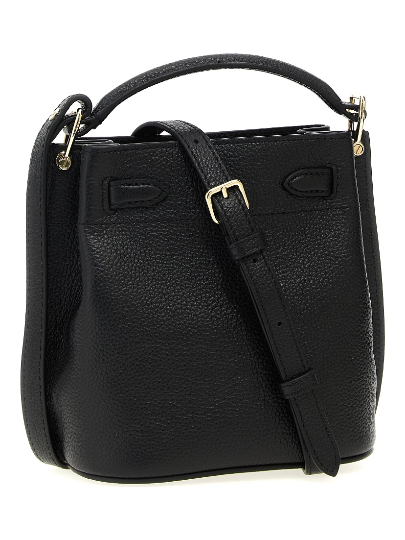 Black Calfskin Crossbody Bag